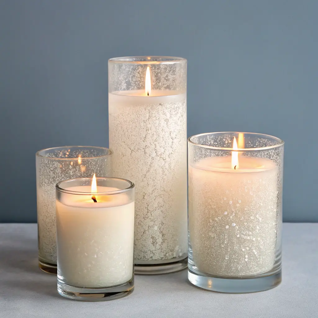 Decorative Tea Light Set - Gold Accents