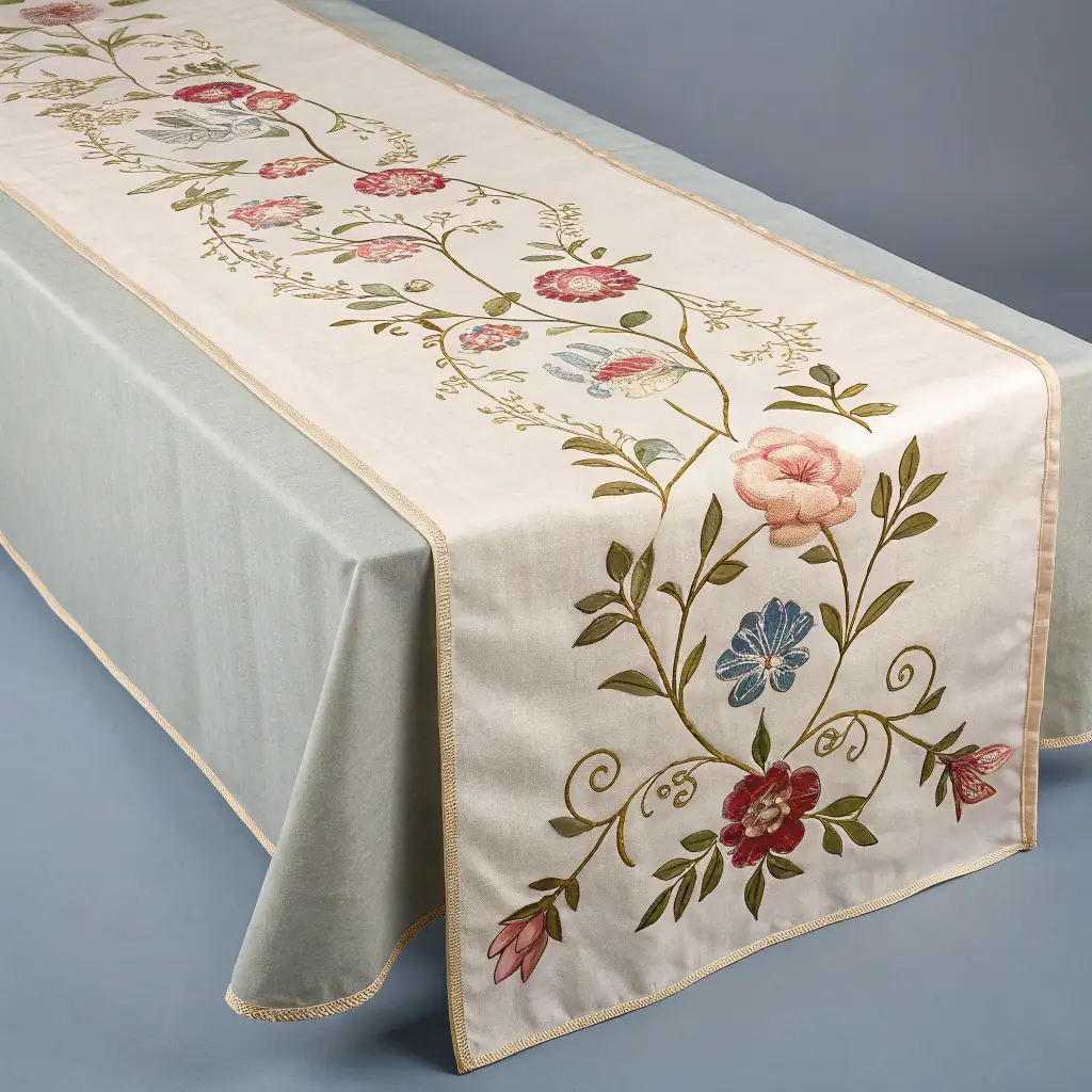 Botanical Linen Table Runner